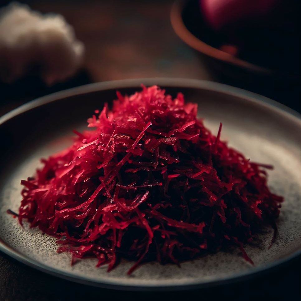 Grated Beetroot for preparing Kerala Style Beetroot Pachadi