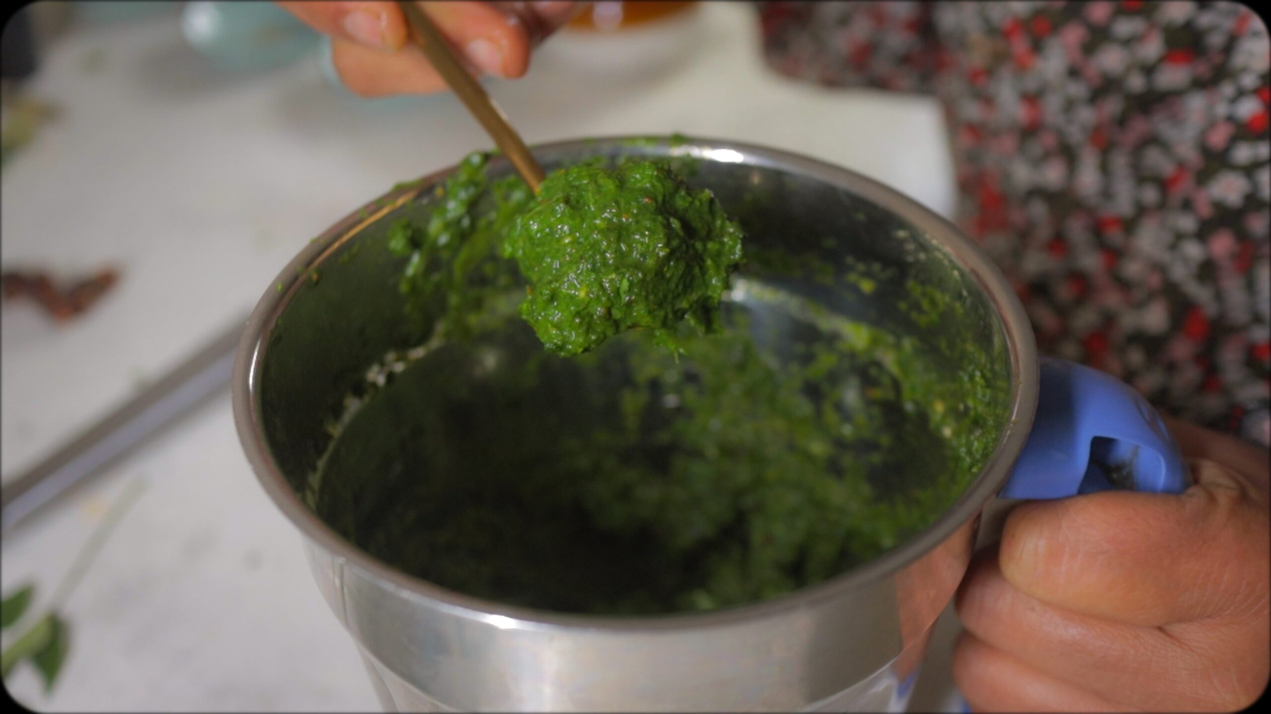 Coriander leaves paste for Coriander rice