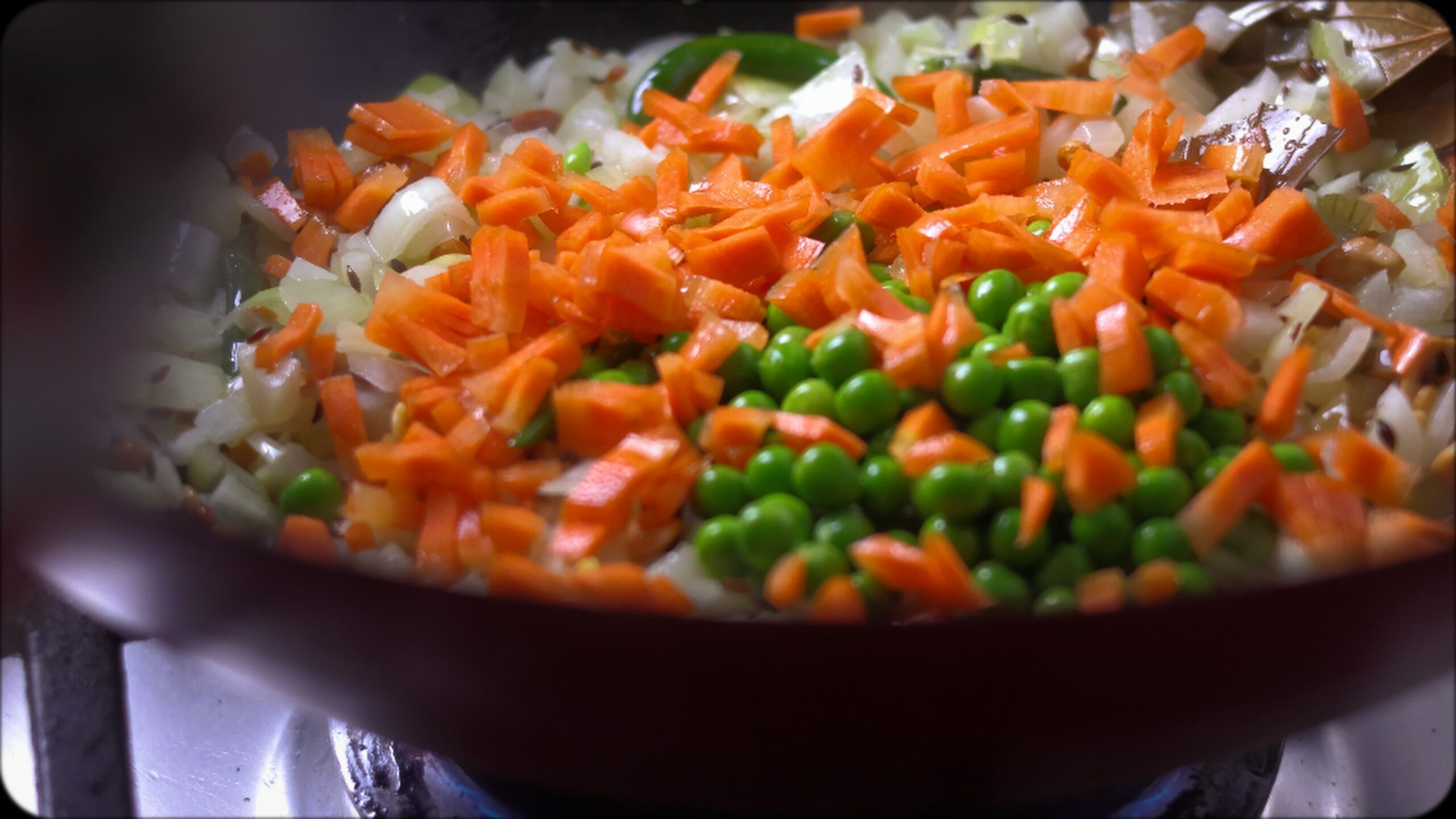 Coriander rice making