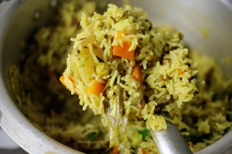 Moong Dal Pulao (Green Gram Rice)