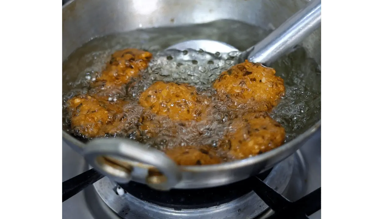 crispy fried parippu vada or masala vada