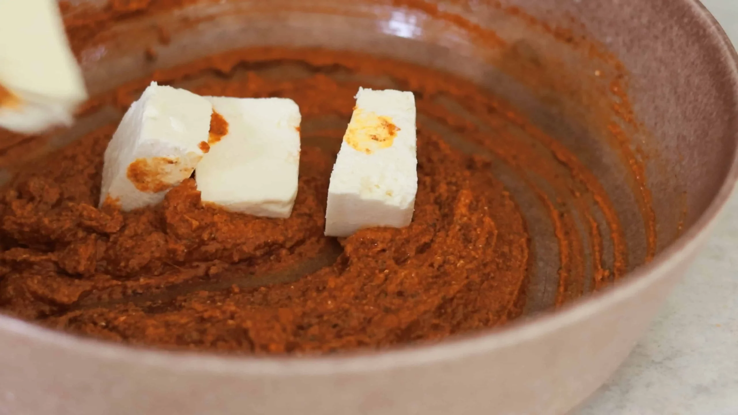 marinade made of hung curd, turmeric, ginger garlic for paneer tikka