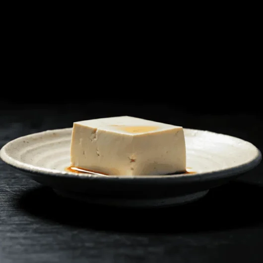 tofu in a plate