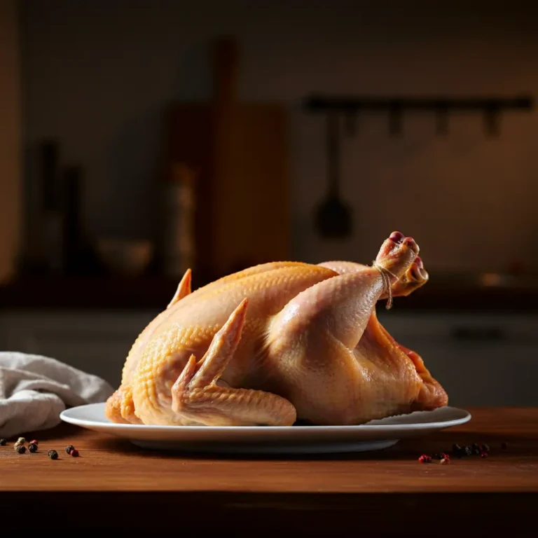 chicken being thawed in a microwave