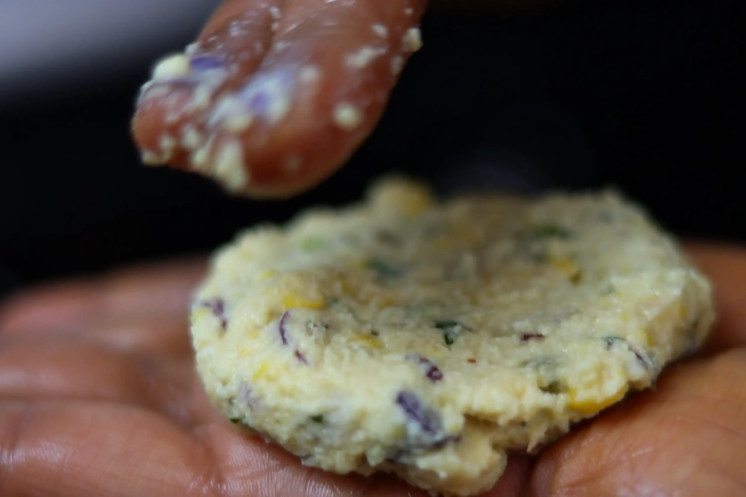 flattened parippu vada batter