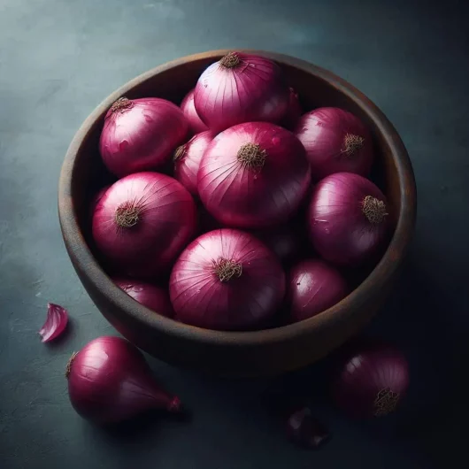 red onions in a bowl used for Indian cooking